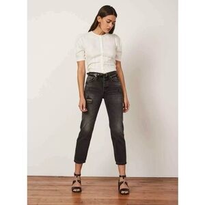 REVOLVE Boyish The Tommy Jeans Octopussy Gray Black Straight Leg 28 High Rise